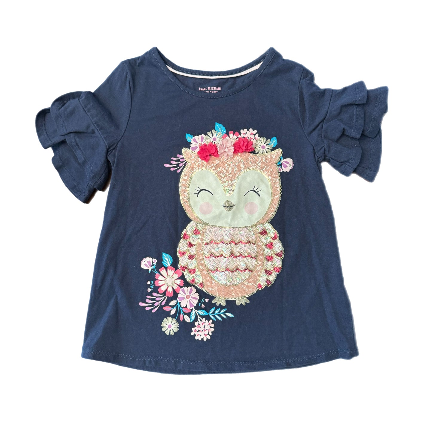 7/8 - Sequin Owl Shirt