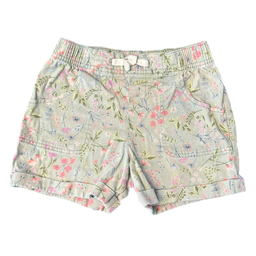 8 - Green Floral Shorts