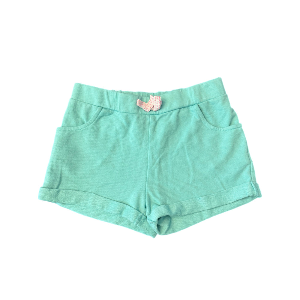 7/8 - Teal Cotton Shorts