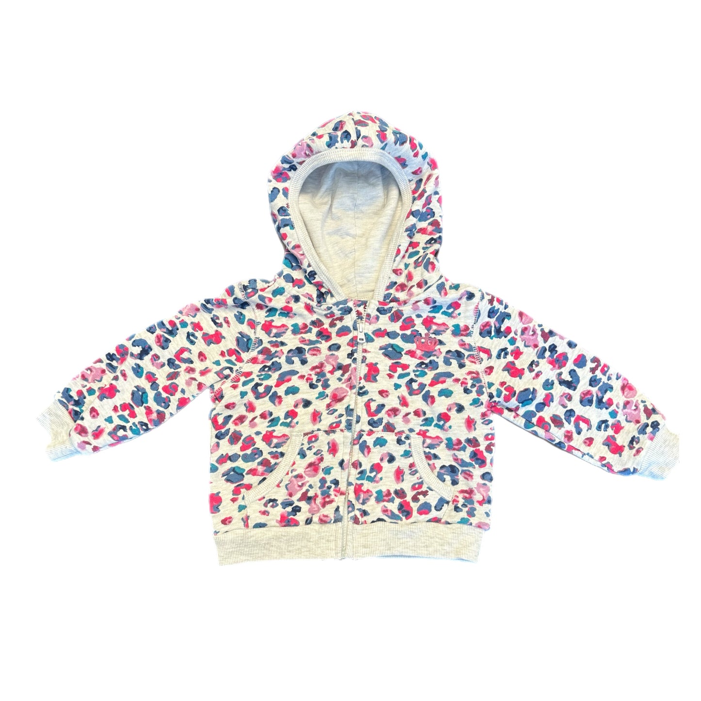 18 Month Cheetah Print Zip-Up