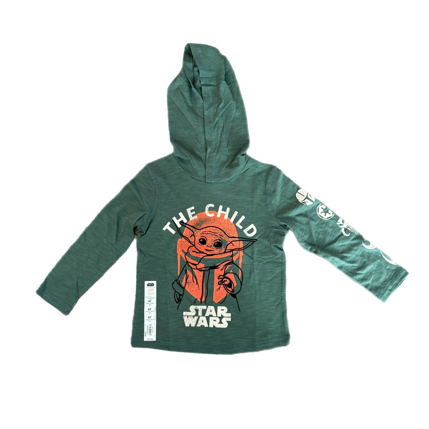 4T - NEW Yoda Hooded Shirt