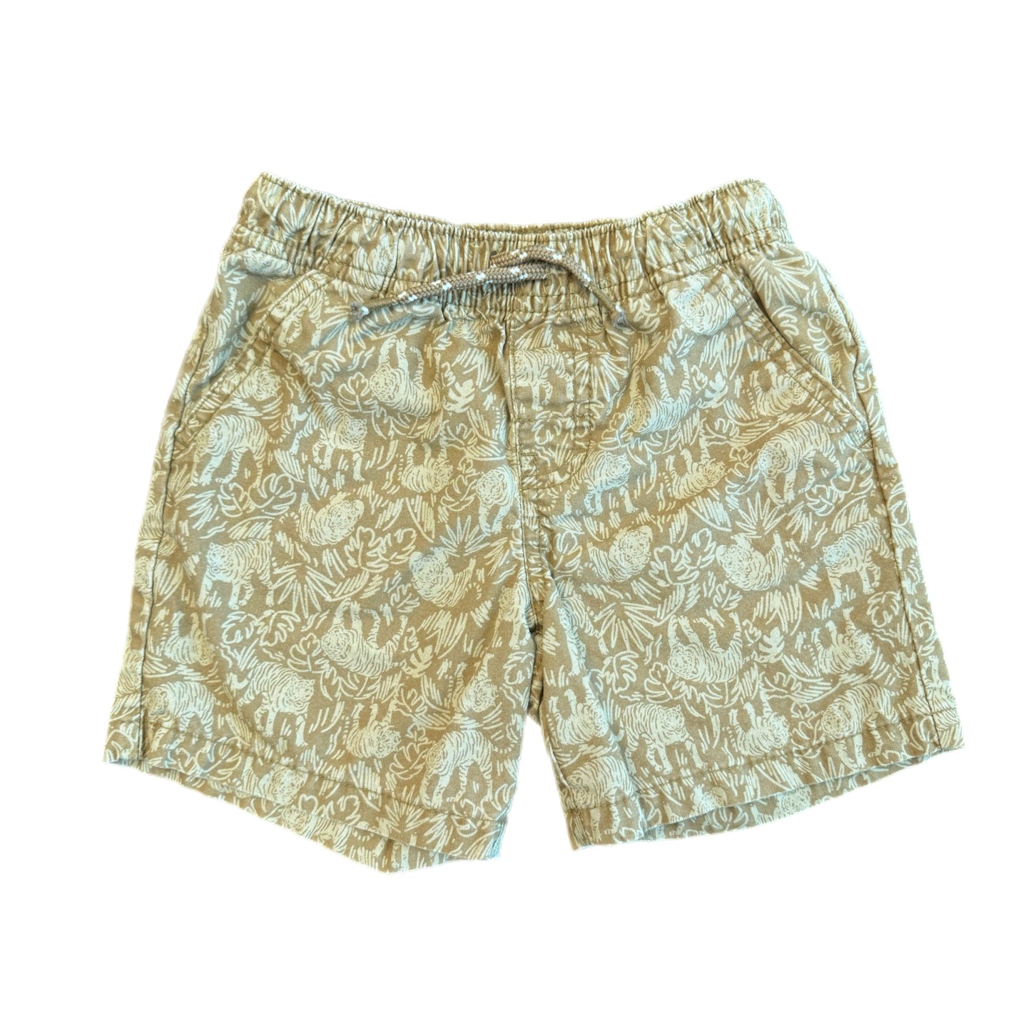 3T - Safari Khaki Shorts with Drawstring