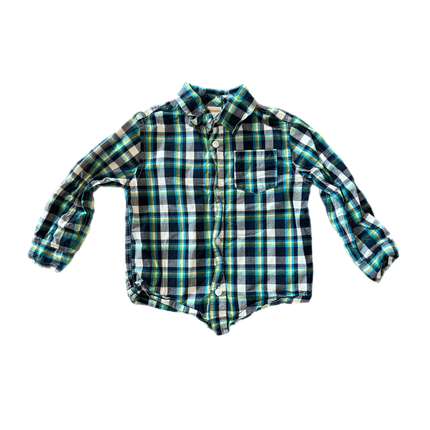 3T - Long Sleeve Plaid Button Down Shirt