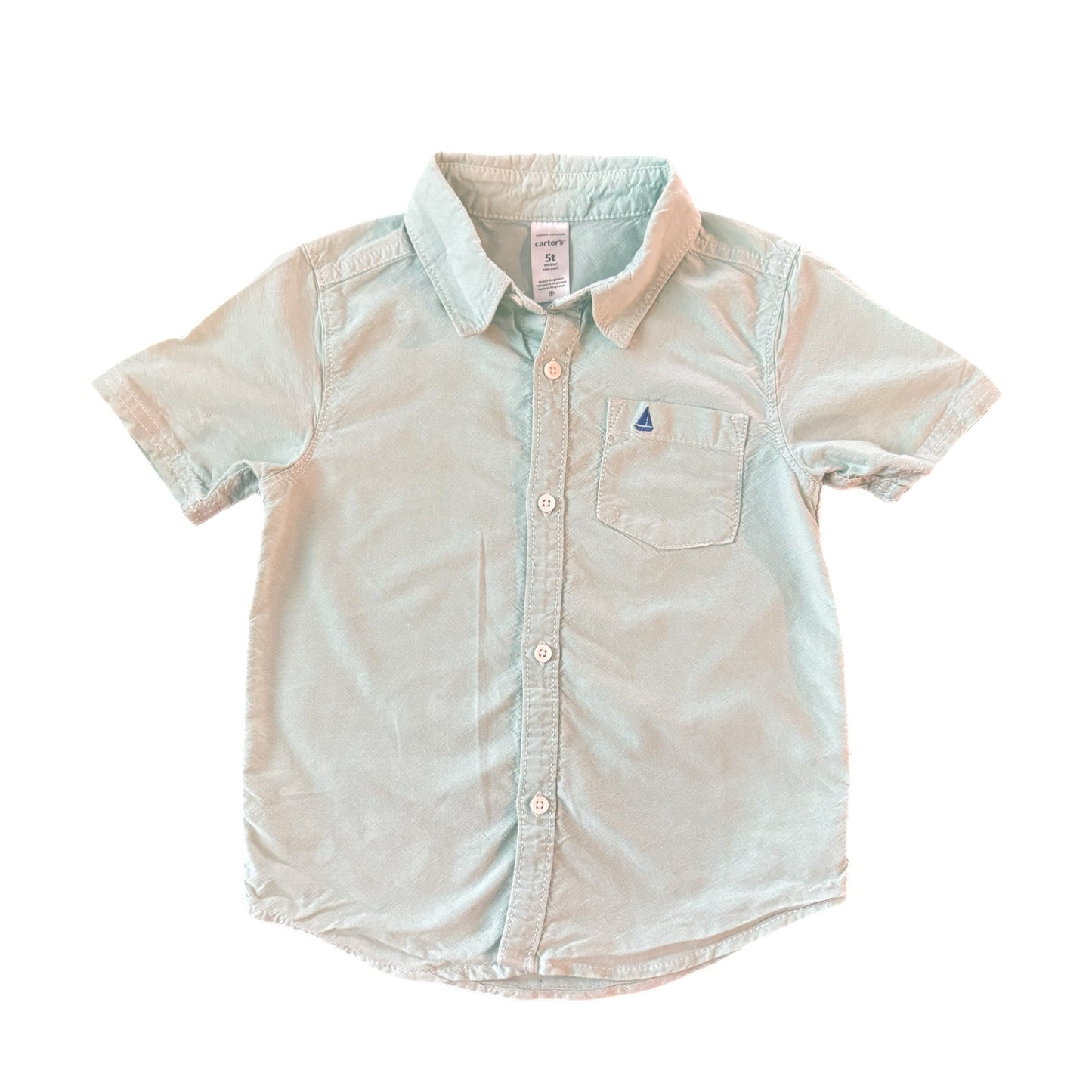 5T - Light Teal Button Down