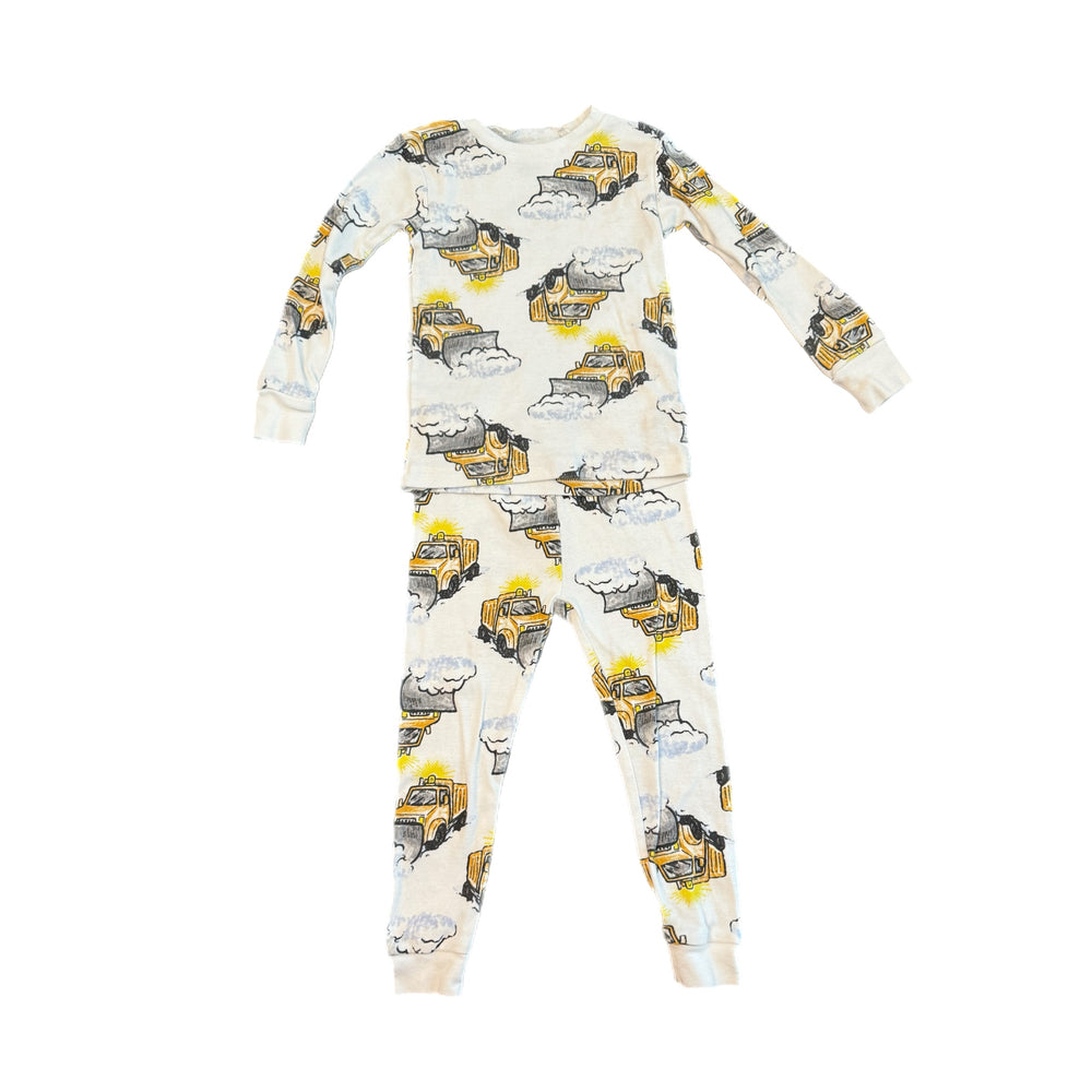 2T - Yellow Truck Pajamas (2 Piece)