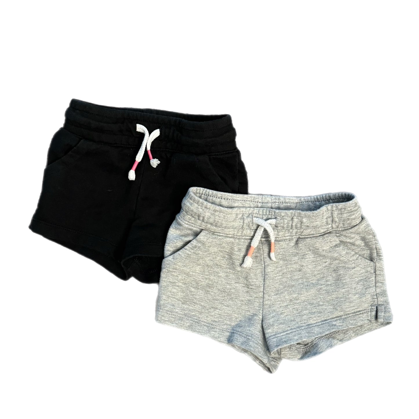 2T - Black and Gray Knit Shorts