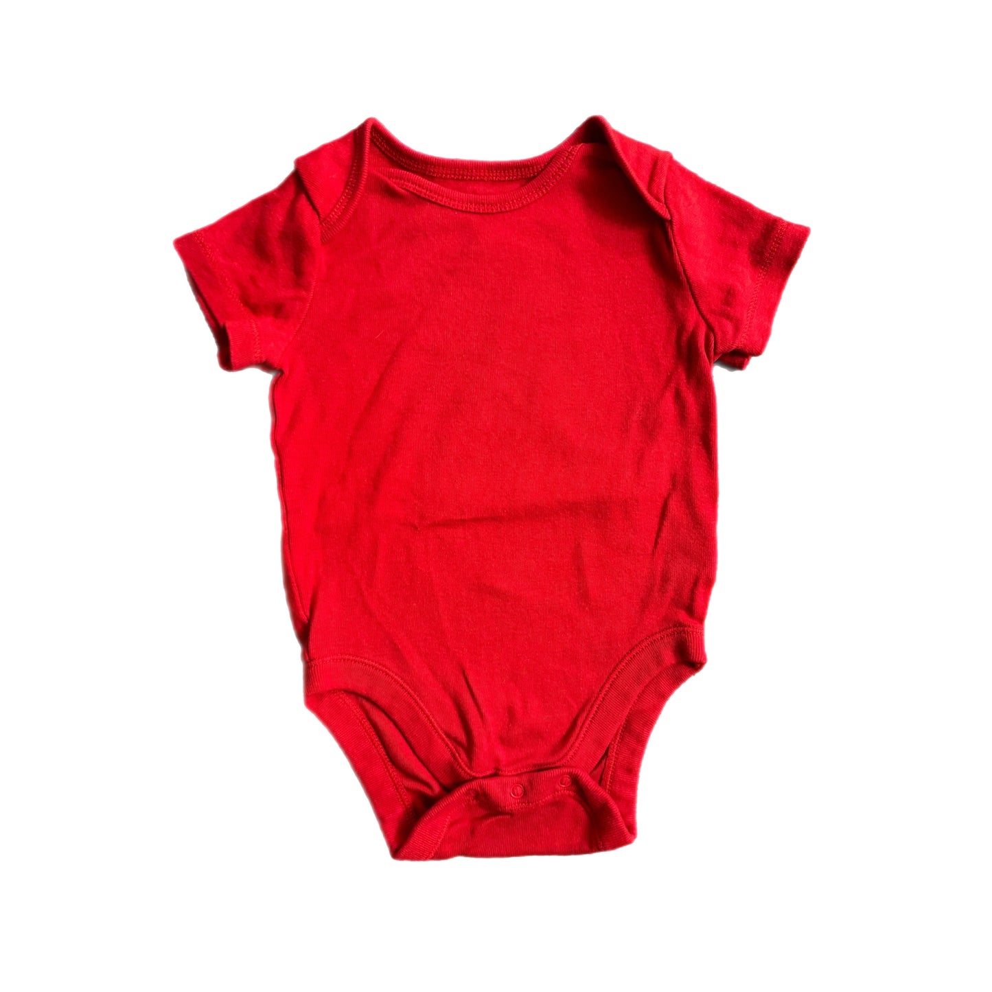 6-12 Months Red Onesie