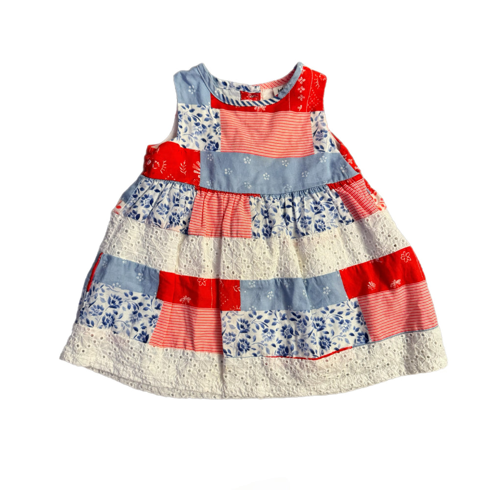 6 Months Red White Blue Dress